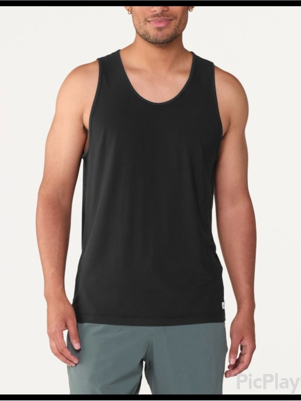 Vuori Men’s Stato Tech Tank - Charcoal Heather - Size XL (EUC)